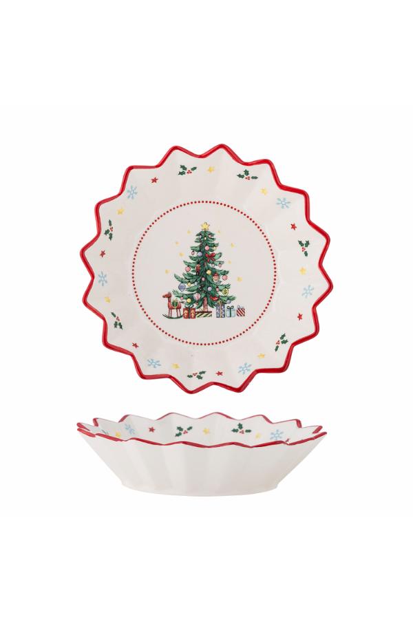 Bloomingville Naive Bowl, Red, Ceramic