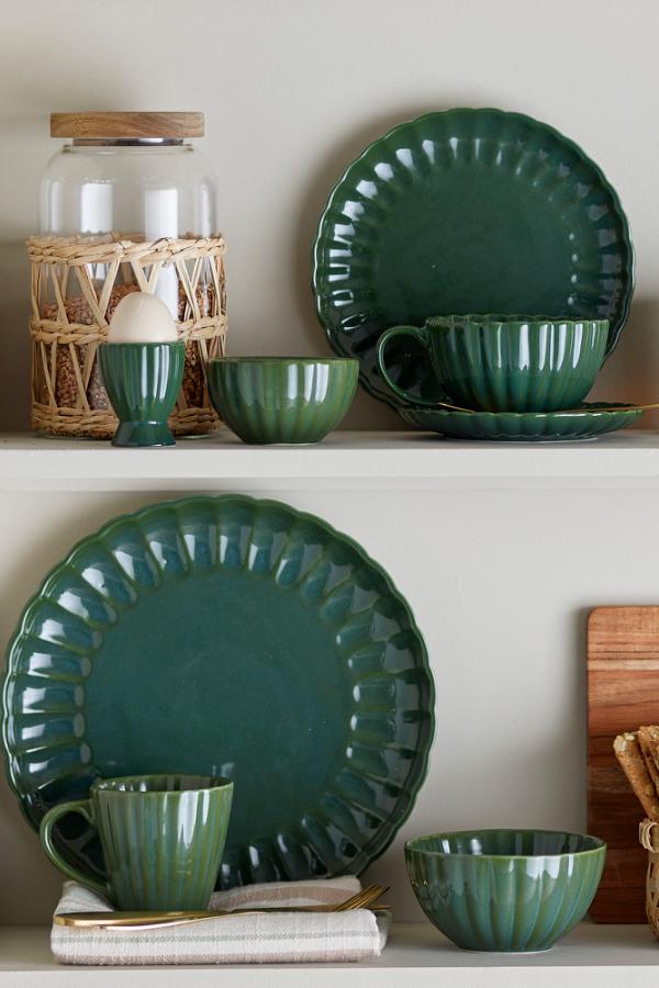 Bloomingville Latina Egg Cup, Green, Stoneware