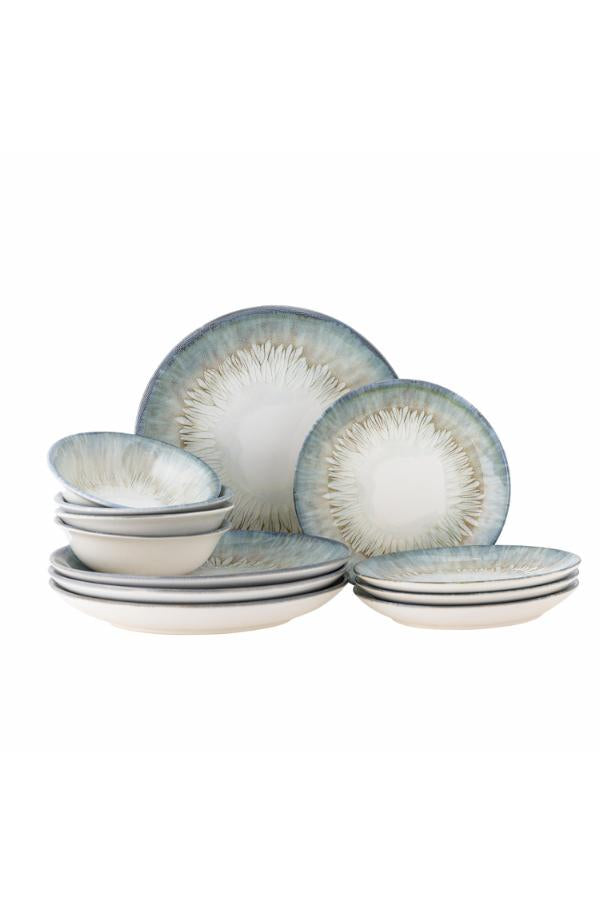 Bloomingville Calen Dinnerware Set, Blue, Stoneware