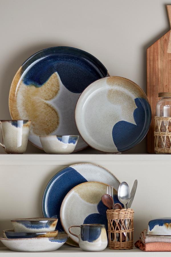 Bloomingville Jules Butter Box, Blue, Stoneware
