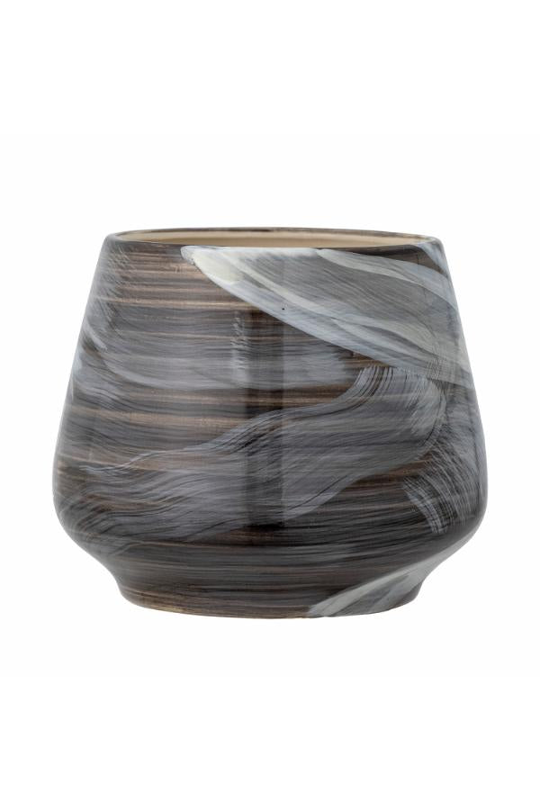 Bloomingville Skjalm Flowerpot, Brown, Stoneware
