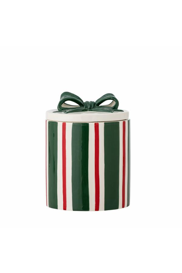 Bloomingville Marnia Jar w/Lid, Green, Stoneware