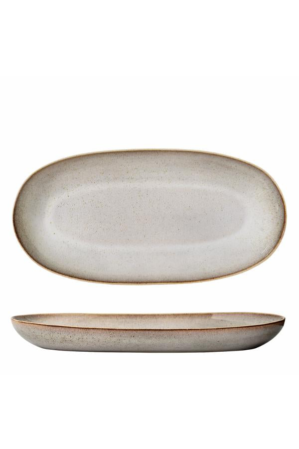 Bloomingville Sandrine Serving Plate, Nature, Stoneware