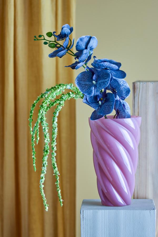 Bloomingville Callo Vase, Rose, Glass