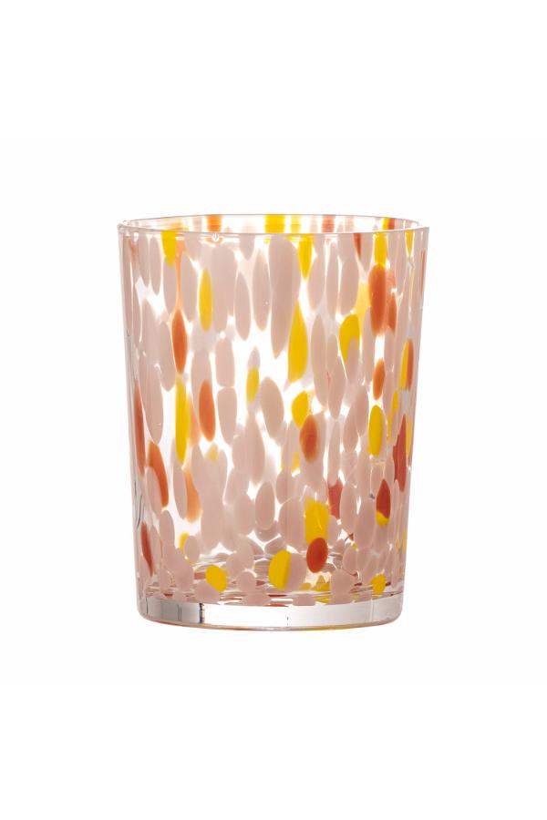 Bloomingville Lilya Drinking Glass, Rose, Glass
