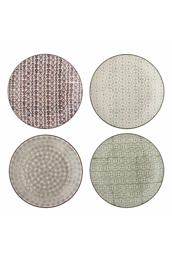 Bloomingville Karine Plate, Multi, Stoneware
