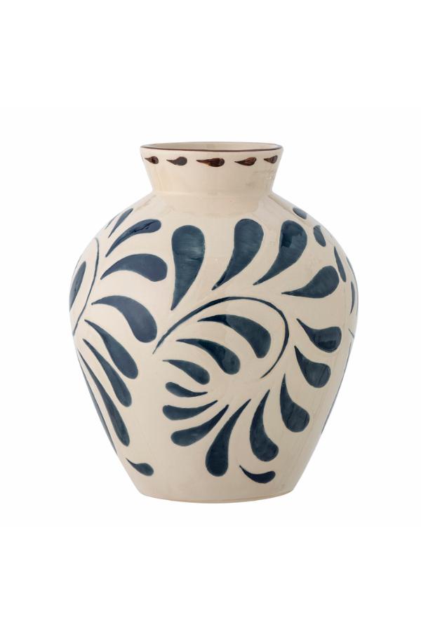 Bloomingville Heikki Vase, Blue, Stoneware