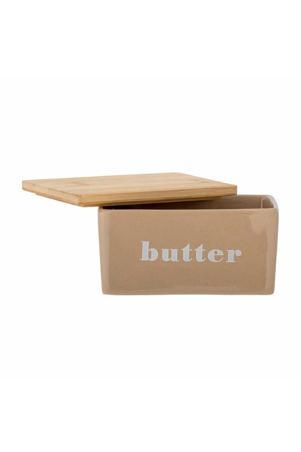 Bloomingville Hanyu Butter Box, Brown, Stoneware