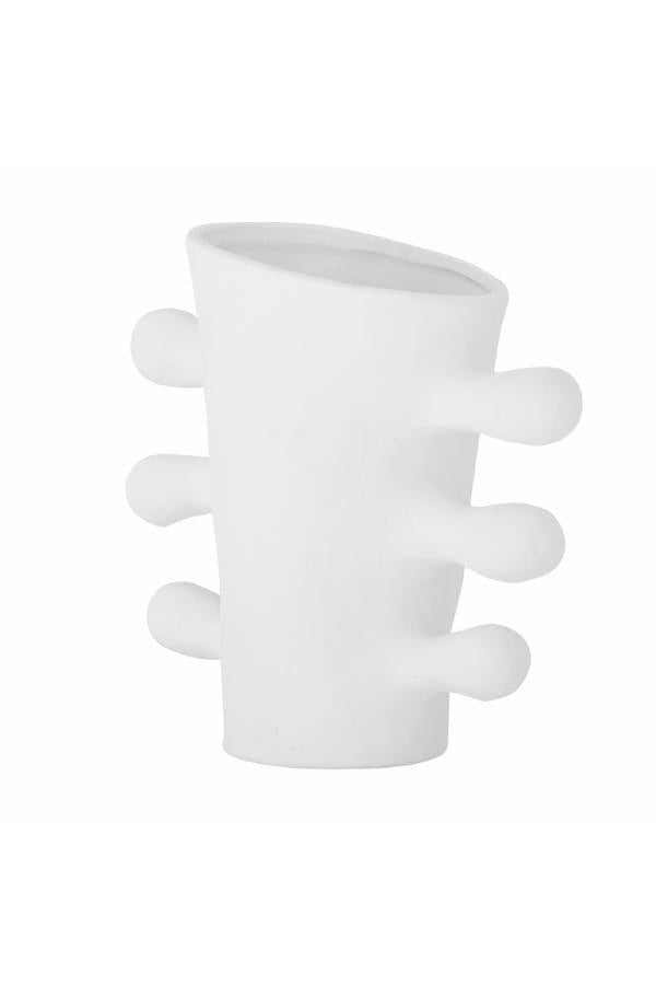Bloomingville Pernilla Vase, White, Stoneware
