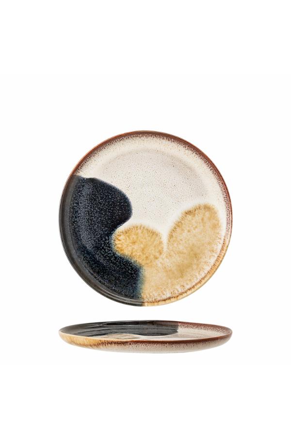 Bloomingville Jules Plate, Blue, Stoneware