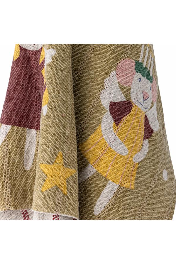 Bloomingville Peo Throw, Multi, Recycled Cotton