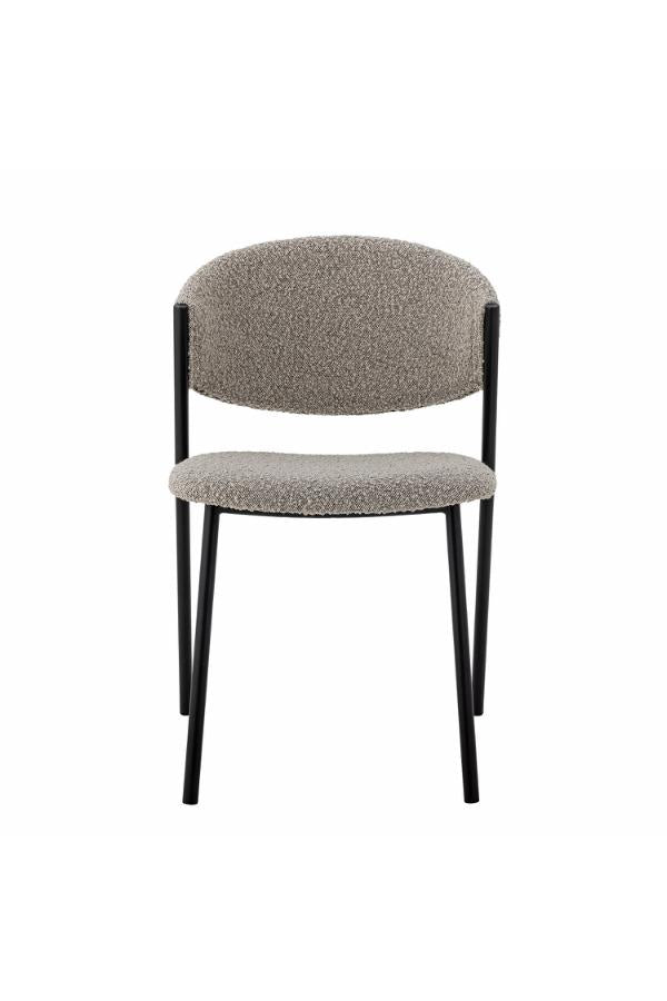 Bloomingville Marlo Dining Chair, Grey, Polyester