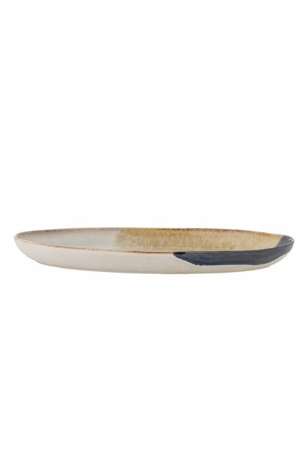 Bloomingville Jules Serving Plate, Blue, Stoneware