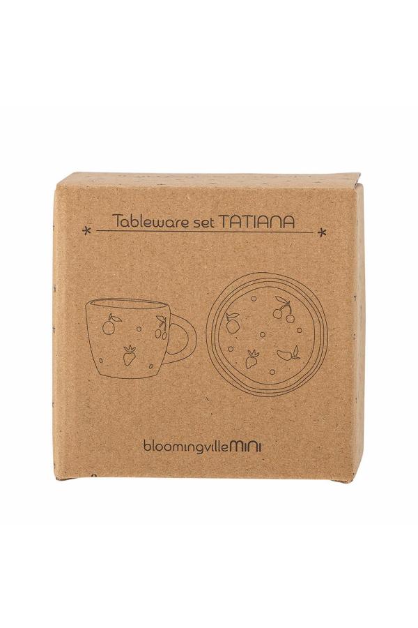 Bloomingville Mini Tatiana Tableware Set, Nature, Stoneware