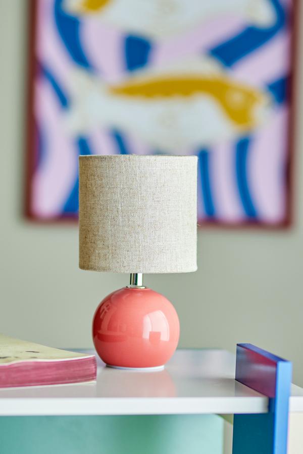Bloomingville Valdis Table lamp, Rose, Stoneware