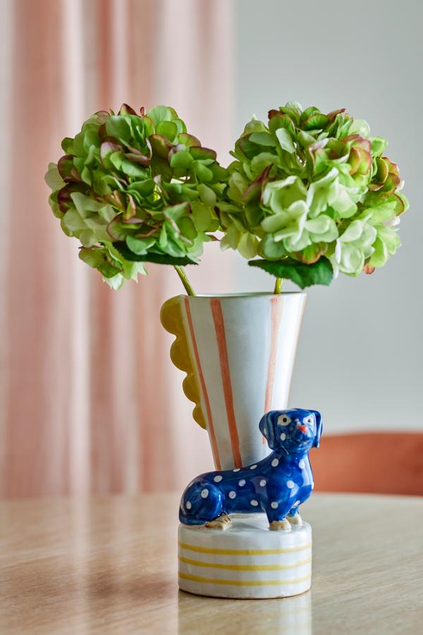 Bloomingville Dachsy Vase, Multi, Stoneware