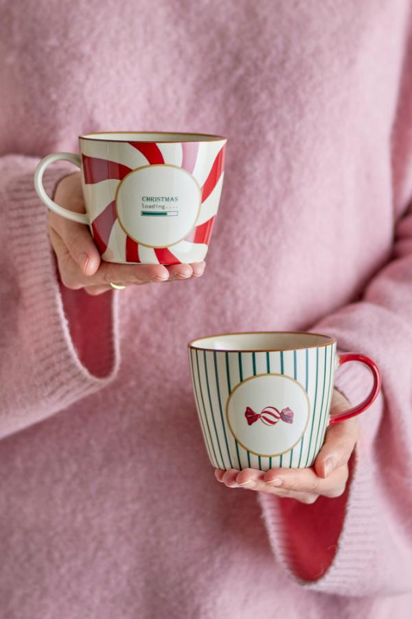 Bloomingville Yule Mug, Multi, Stoneware