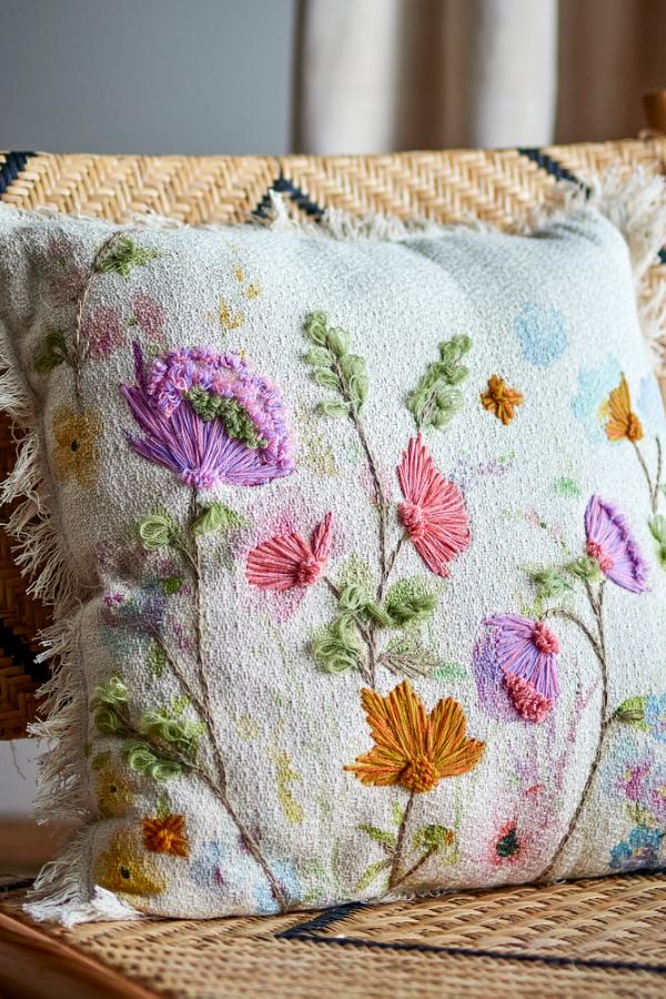 Creative Collection Pogni Cushion, Nature, Cotton