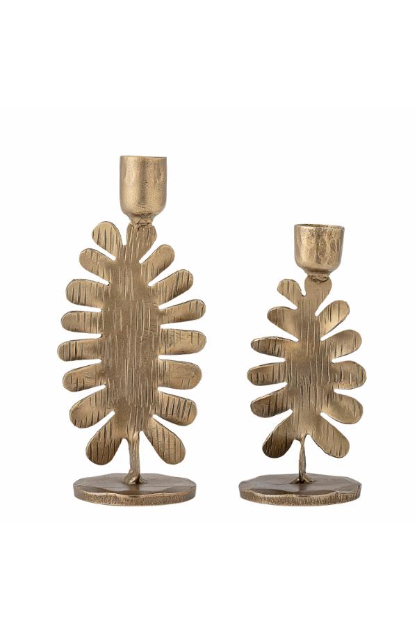 Bloomingville Oaken Candle Holder, Gold, Metal