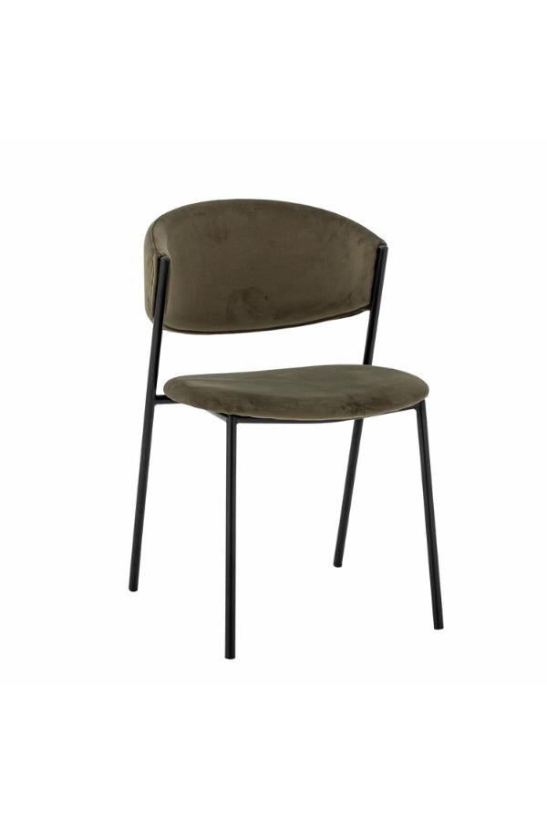 Bloomingville Marlo Dining Chair, Green, Recycled Polyester