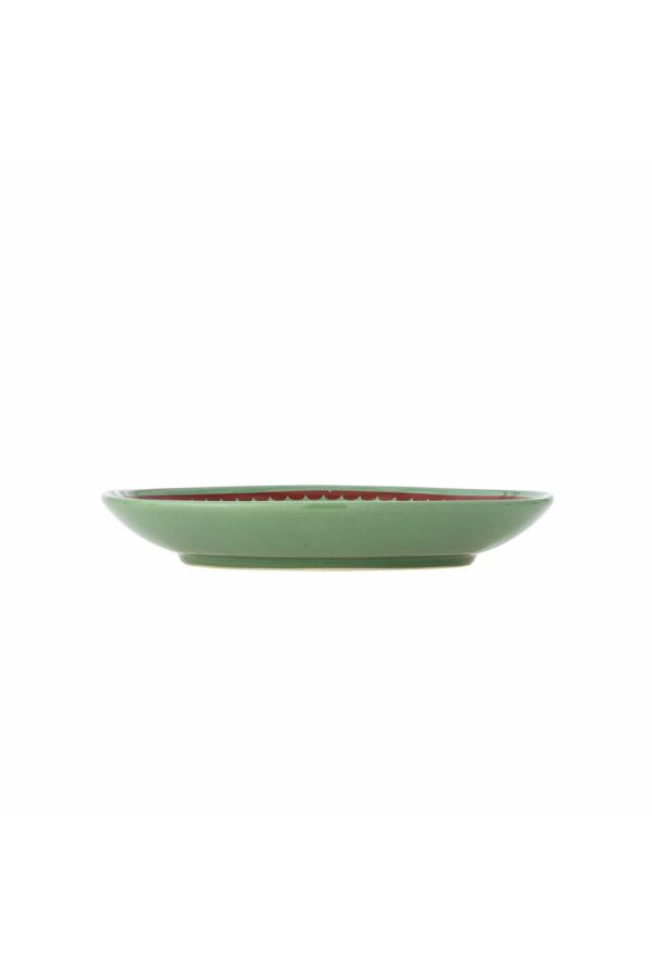 Bloomingville Peo Plate, Green, Stoneware