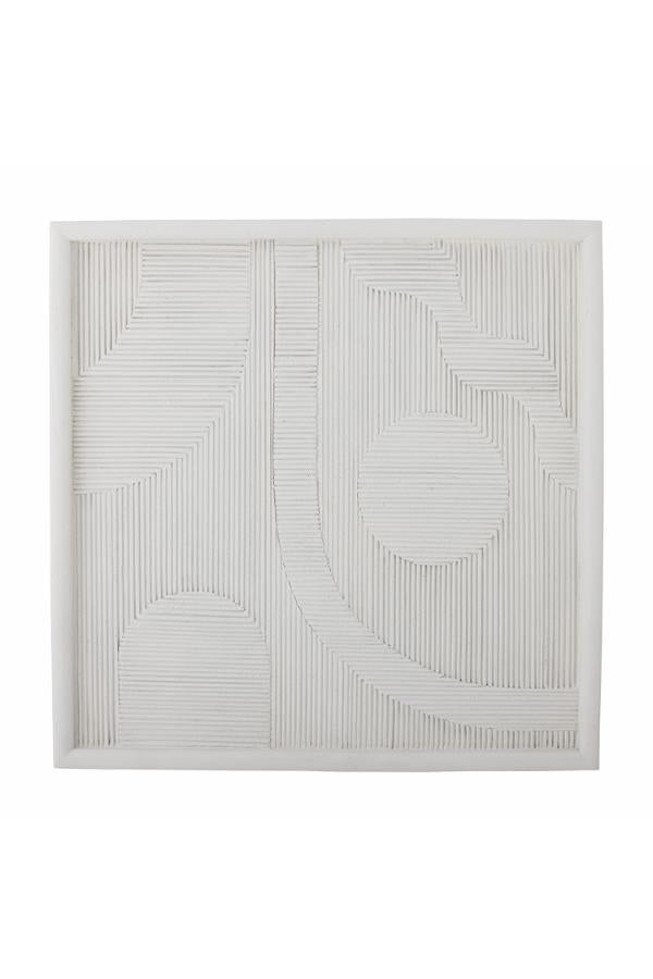Bloomingville Patina Wall Decor, White, Polyresin