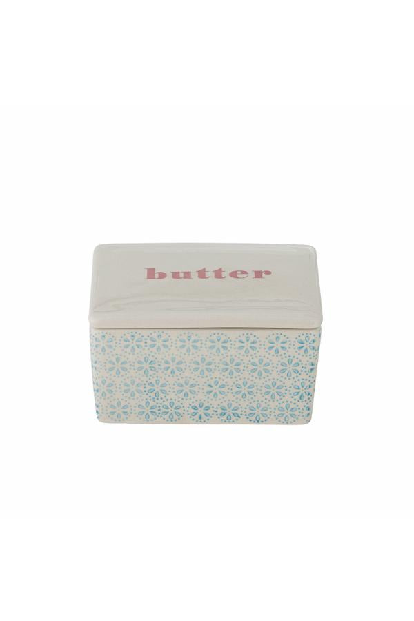 Bloomingville Patrizia Butter Box, Blue, Stoneware