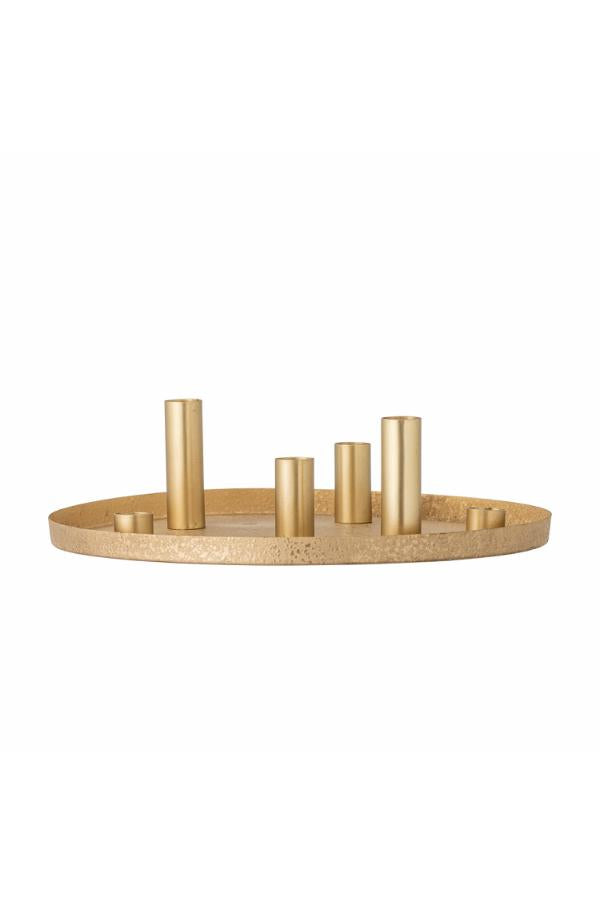 Bloomingville Maxime Candle Holder, Gold, Metal