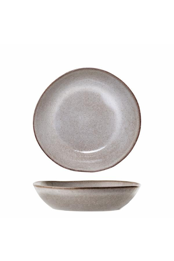 Bloomingville Sandrine Plate Deep, Nature, Stoneware