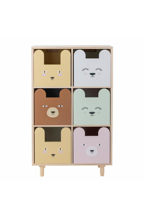 Bloomingville Mini Calle Bookcase w/Drawers, Multi, Paulownia