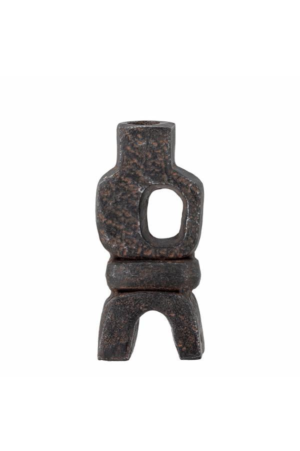 Bloomingville Sanah Candle Holder, Black, Cast Iron
