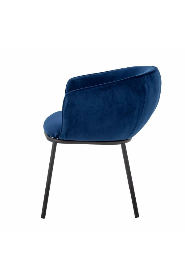 Bloomingville Cortone Dining Chair, Blue, Recycled Polyester