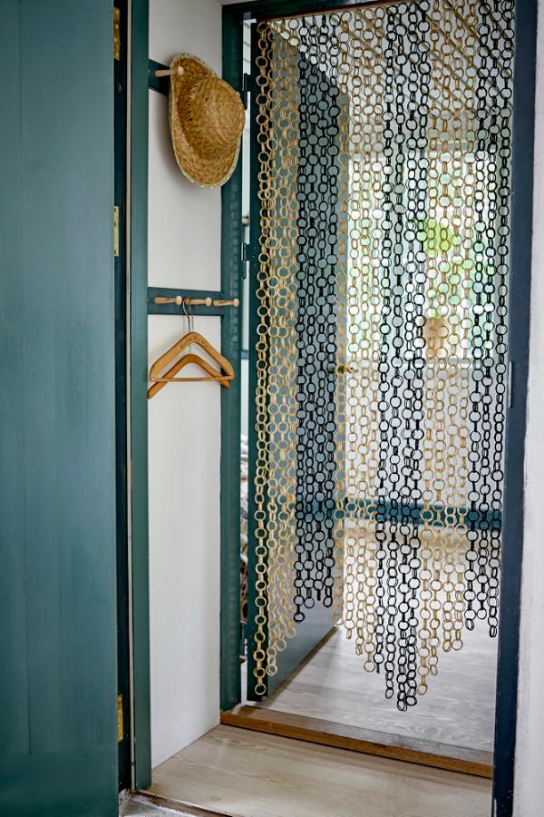Bloomingville Loopi Curtain, Black, Bamboo