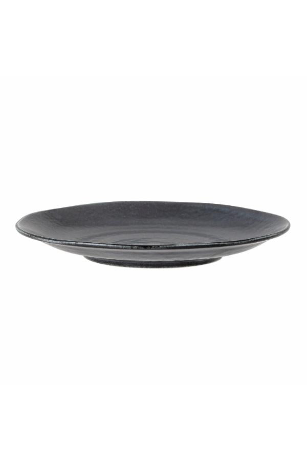 Bloomingville Yoko Plate, Black, Porcelain