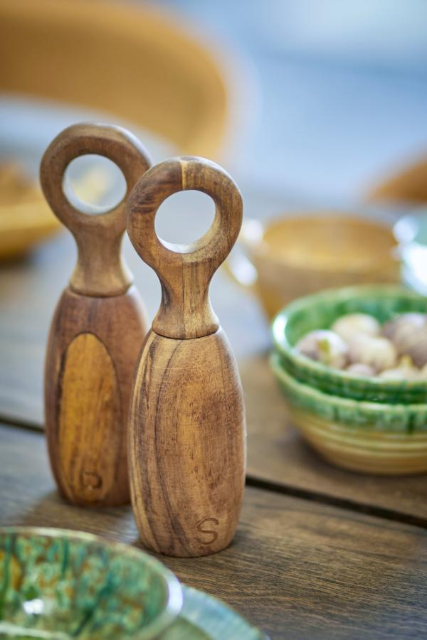 Bloomingville Martim Salt & Pepper Mill, Brown, Acacia