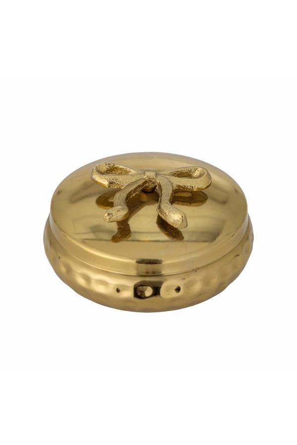 Bloomingville Meera Jar w/Lid, Gold, Metal