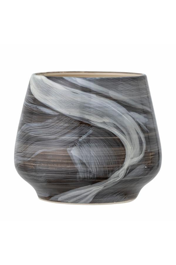 Bloomingville Skjalm Flowerpot, Brown, Stoneware