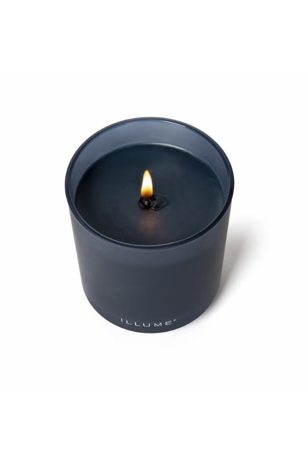 Illume Hidden Lake Box Glass Candle, Blue,