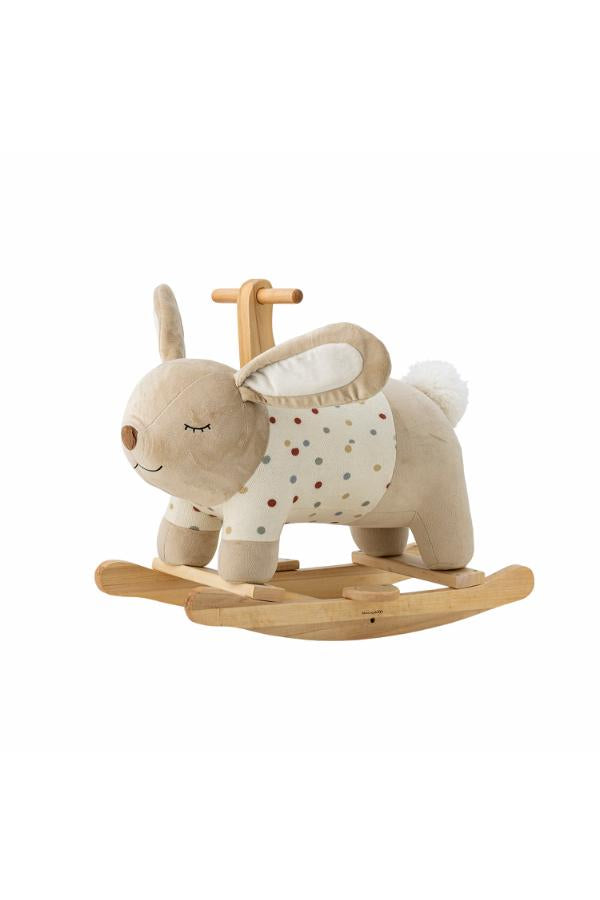 Bloomingville Mini Villja Rocking Toy, Rabbit, Multi, Polyester