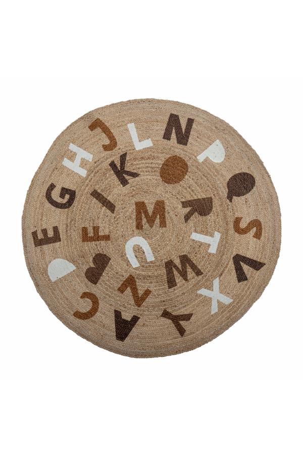 Bloomingville Mini Dinne Rug, Brown, Jute