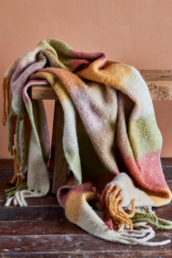 Creative Collection Hamisha Throw, Multi, Polyester OEKO-TEX®