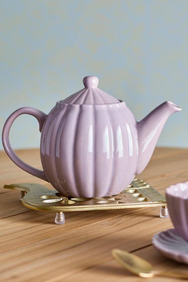 Bloomingville Latina Teapot, Rose, Stoneware
