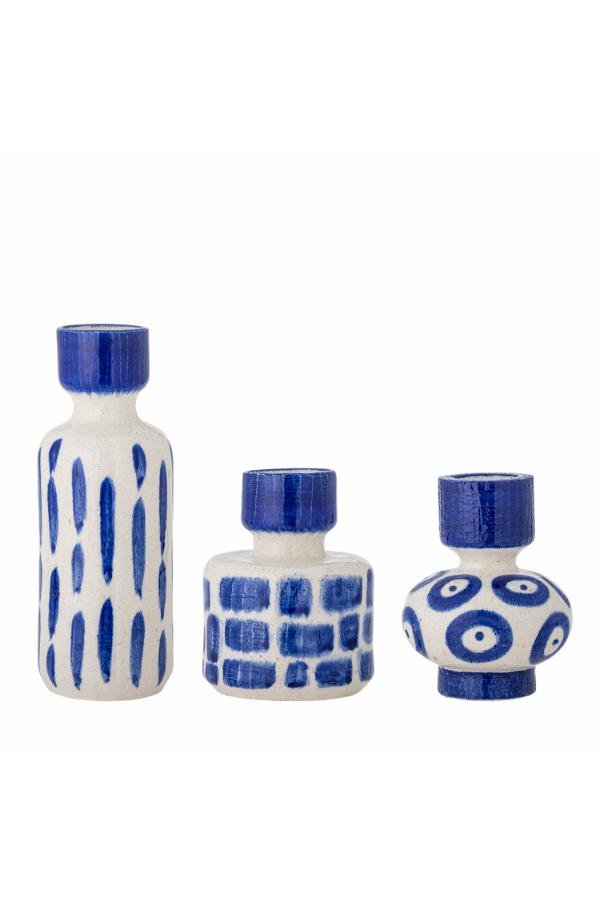 Creative Collection Romane Vase, Blue, Stoneware