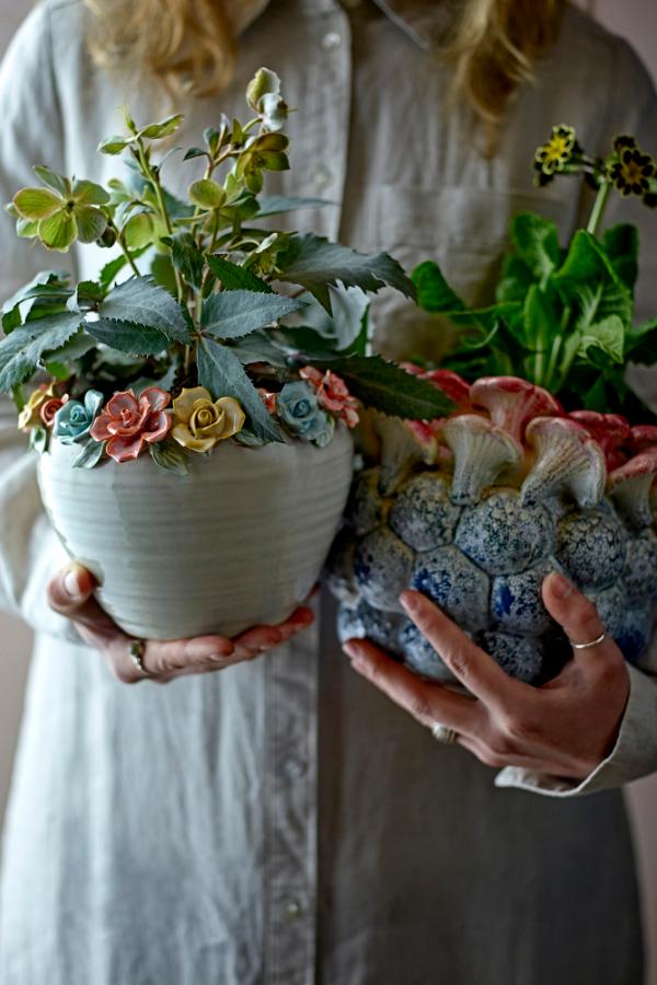 Creative Collection Eanna Flowerpot, Multi, Stoneware