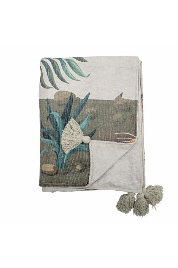 Creative Collection Peacock Throw, Green, Polyester