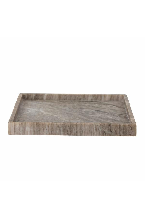 Bloomingville Majsa Tray, Brown, Marble