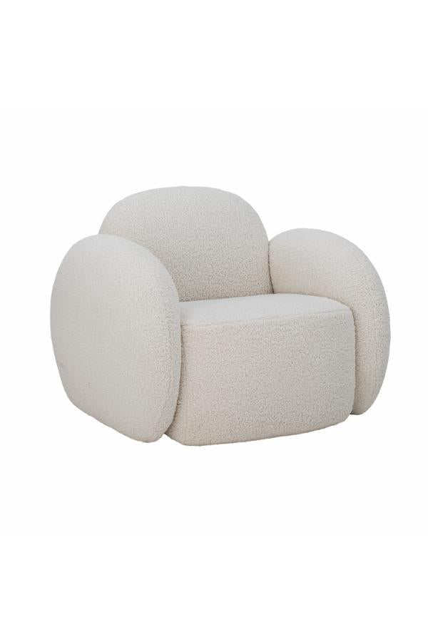 Bloomingville Zanno Lounge Chair, White, FSC®Mix, Pine