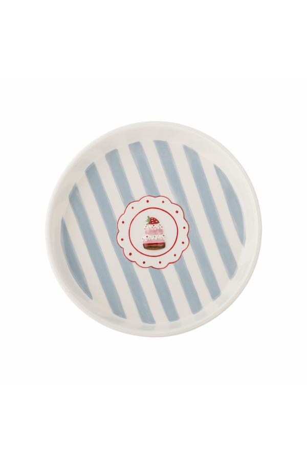 Bloomingville Lively Serving Plate, Blue, Stoneware