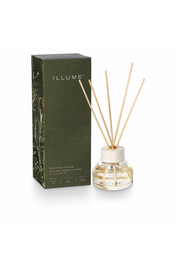 Illume Balsam & Cedar Scent Diffuser, Green,