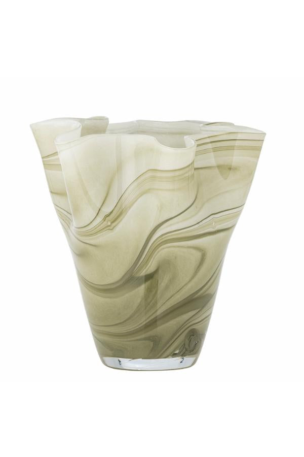 Creative Collection Toryn Vase, Green, Glass